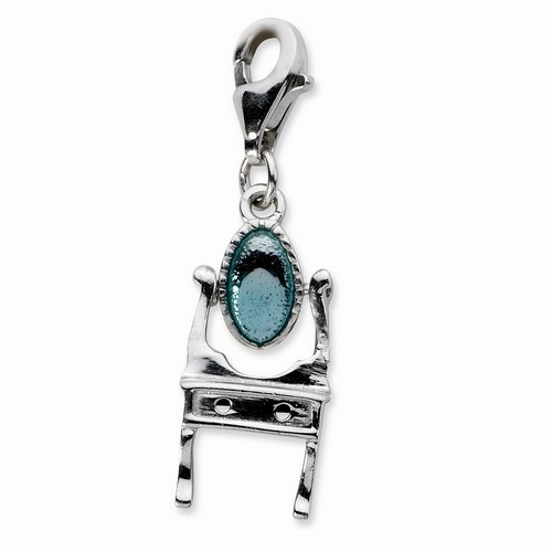 Moveable Teal Vanity Charm By Amore La Vita