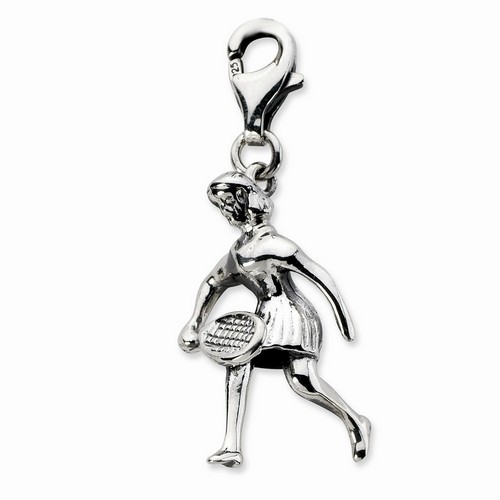 Tennis Player 3-D Charm By Amore La Vita