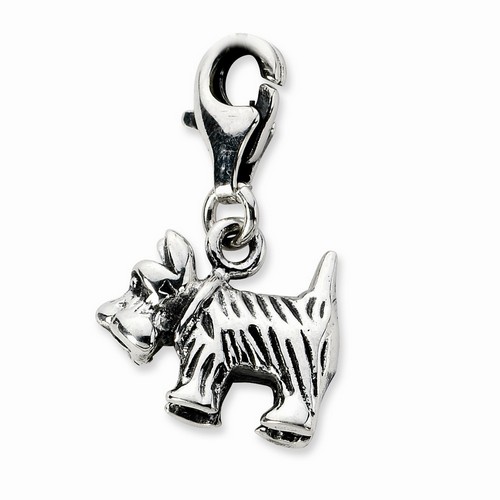 Scottie Dog 3-D Charm By Amore La Vita