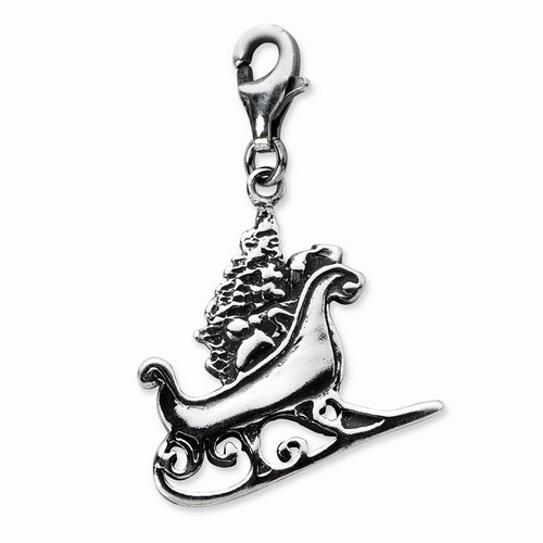 Santas Sleigh Charm By Amore La Vita