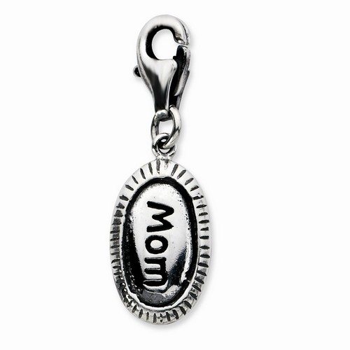 MOM Oval Word Charm By Amore La Vita