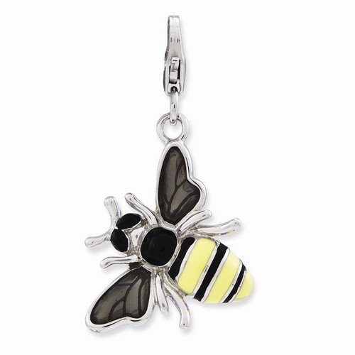 Yellow Jacket 3-D Charm By Amore La Vita