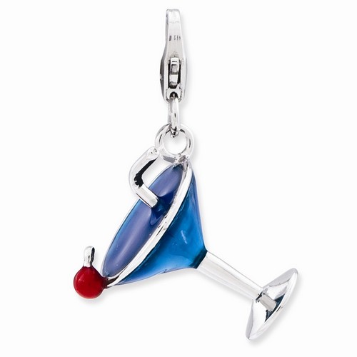 Blue Martini 3-D Charm By Amore La Vita