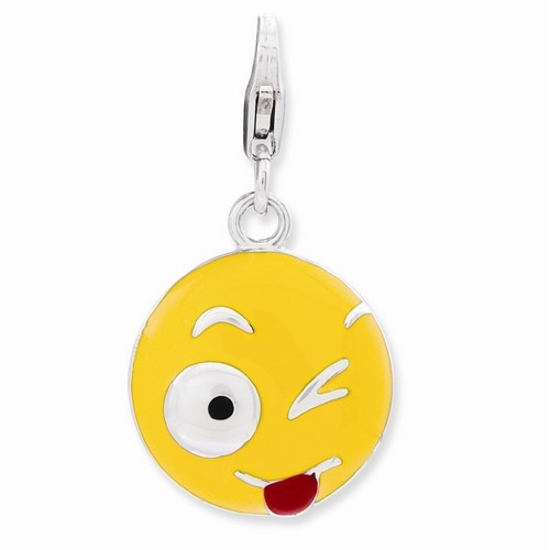 Winking Eye Face Charm By Amore La Vita