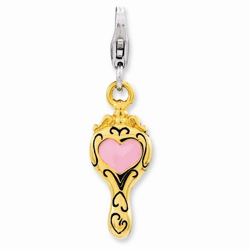 Heart Mirror 3-D Charm By Amore La Vita