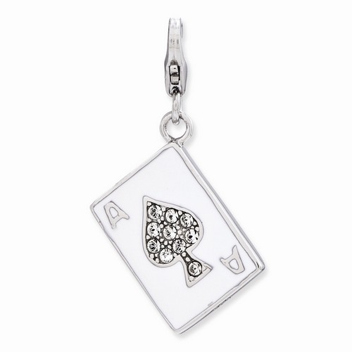 Swarovski Ace Playing Card 3-D Charm By Amore La Vita