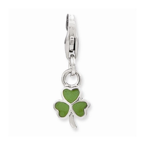 Small Green Clover Charm By Amore La Vita