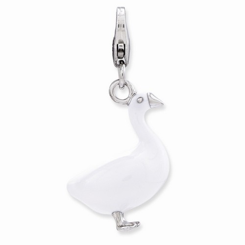 Standing Swan Charm By Amore La Vita