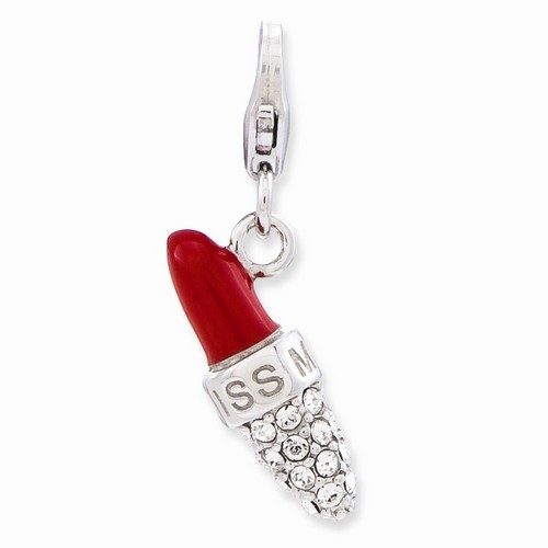 Swarovski Kiss Me Red Lipstick Charm By Amore La Vita