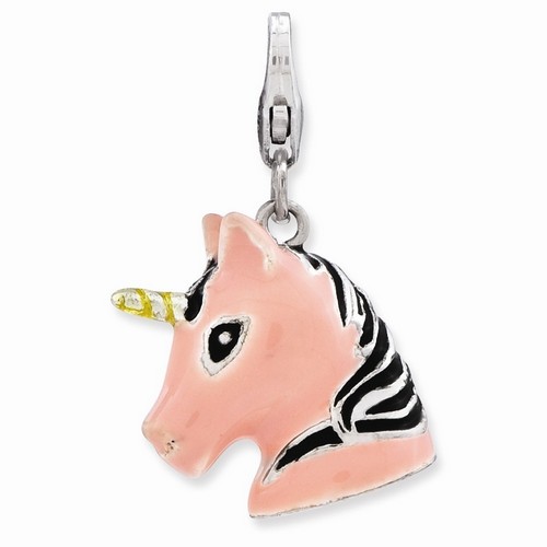 Unicorn Head 3-D Charm By Amore La Vita