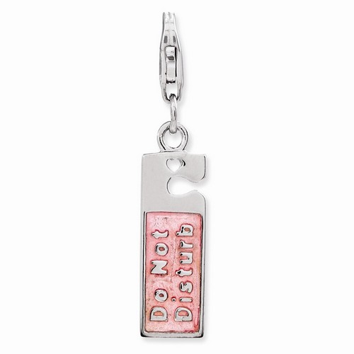 Pink 3-D Do Not Disturb Door Sign Charm By Amore La Vita