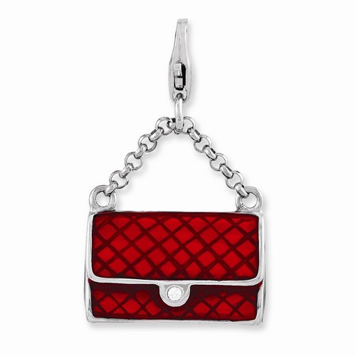 Red 3-D Purse Charm By Amore La Vita