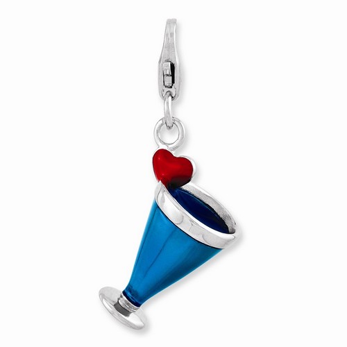 3-D Blue Hawaii Charm By Amore La Vita