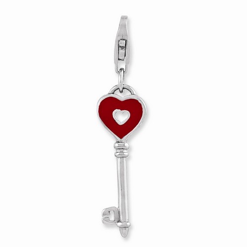 Heart Key Charm By Amore La Vita