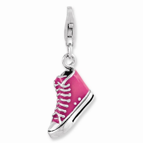 3-D High Top Shoe Charm By Amore La Vita