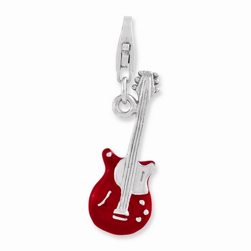 3-D Peace Guitar Charm By Amore La Vita