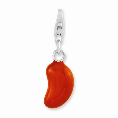 3-D Orange Bean Charm By Amore La Vita