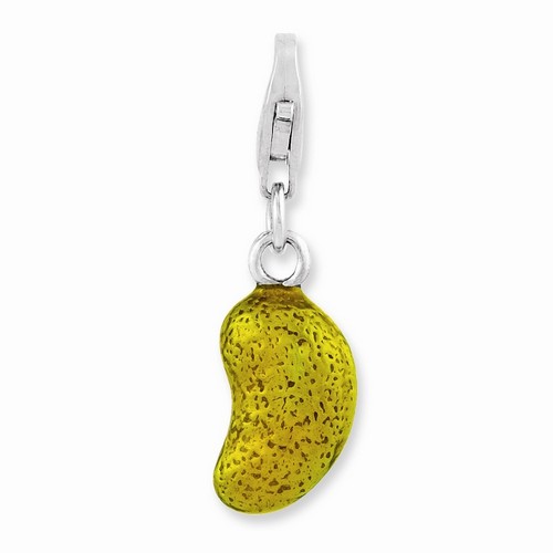 3-D Yellow Bean Charm By Amore La Vita