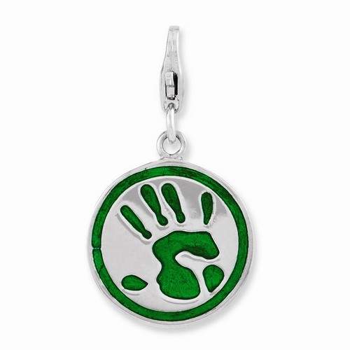 3-D Go Green Charm By Amore La Vita