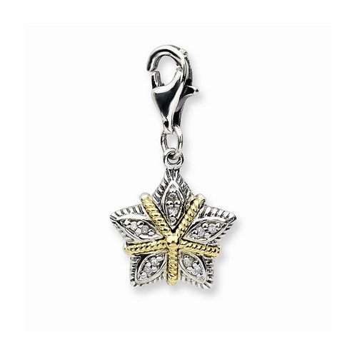 3-D Antique Star Charm By Amore La Vita