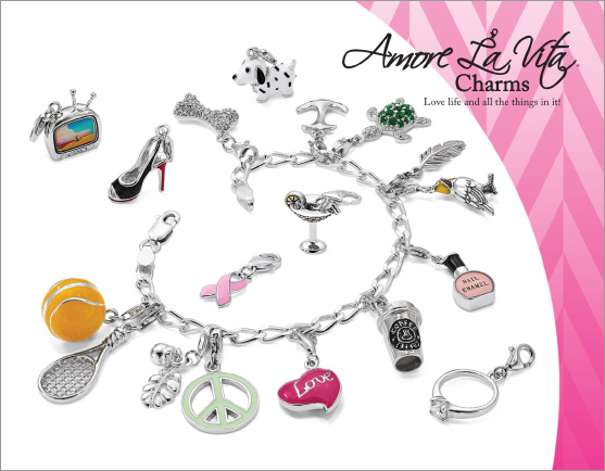 Amore La Vita Colorful Loster Clasp Charms